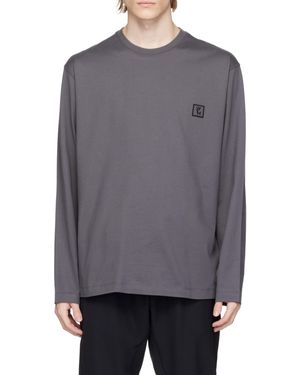 WOOYOUNGMI Embossed Long-Sleeved T-Shirt - Gray