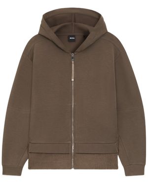 BOSS Boss Zip-Up Hoodie - Brown
