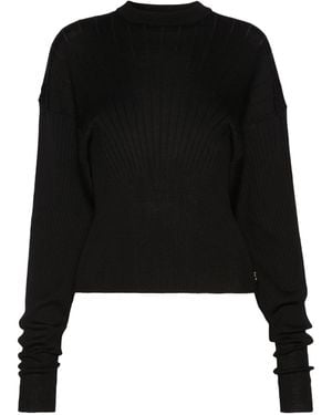 Sportmax Shaped Pure Wool Sweater - Black
