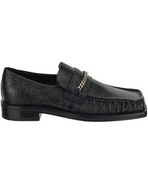Martine Rose Chain-Detail Leather Loafers - Black