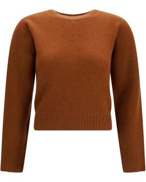 Tom Ford Crew-Neck Knit Top - Brown