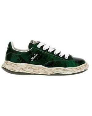 Maison Mihara Yasuhiro Charles Og Lace-Up Trainers - Green