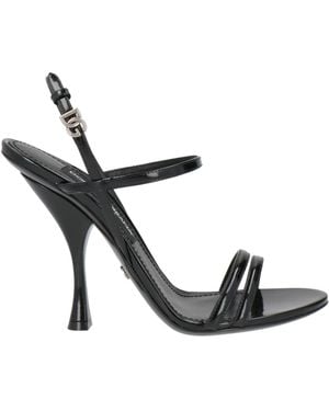 Dolce & Gabbana Solid Color Sandals - Metallic