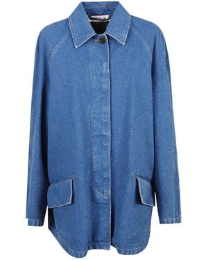Marni Flap-Pocket Denim Jacket - Blue