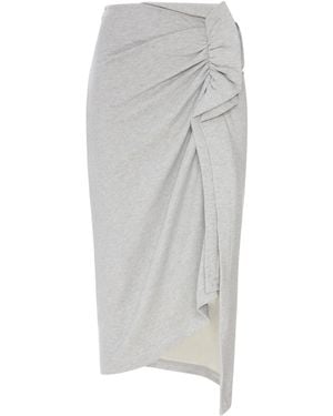 Dries Van Noten Slit Skirt - Gray
