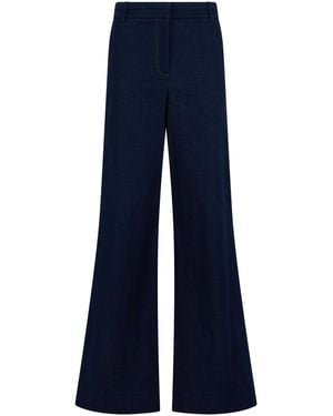 Veronica Beard High-Rise Flared Jeans - Blue