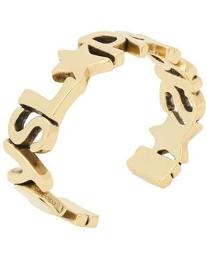 Saint Laurent Ysl Paris Cuff - Metallic
