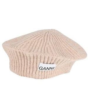 Ganni Knitted Beret - White