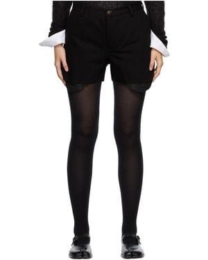 Edward Cuming Cut-Off Belt Loop Shorts - Black