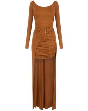 Elisabetta Franchi Carpet Dress - Brown