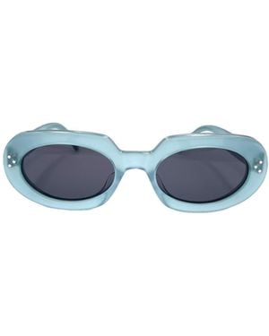 Celine Geometric Frame Sunglasses - Blue