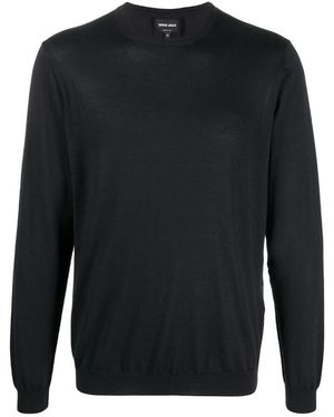 Giorgio Armani Crew Neck Sweatshirt - Blue