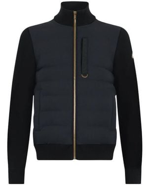 Moose Knuckles Long-Sleeved Down Jacket - Black