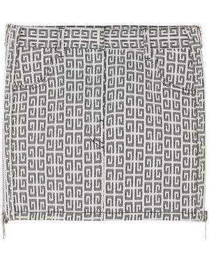 Givenchy 4G Jacquard Mini Skirt - Black