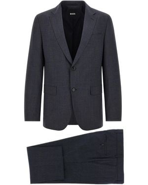 BOSS Two-Piece Set: Long-Sleeved Blazer And Trousers - Blue