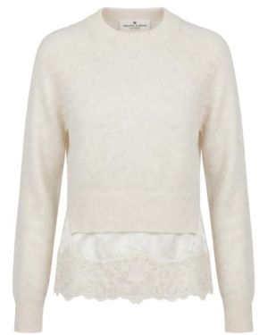 Ermanno Scervino Long-Sleeved Crew-Neck Shirt - White