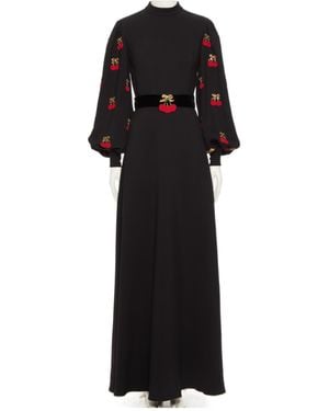 Valentino Long Sleeve Dress - Black