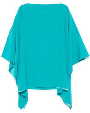 Gianluca Capannolo Eve Boat-Neck Draped Top - Blue