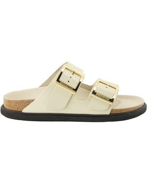 Birkenstock Arizona Maxi Buckle Flat Sandals - White