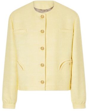 Blazé Milano Cotton-Blend Tweed Jacket - Yellow