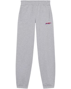 Off-White c/o Virgil Abloh Shadow Logo Cuffed Sweatpants - Gray