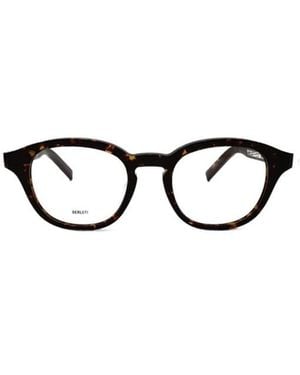 Berluti Round Frame Glasses - White