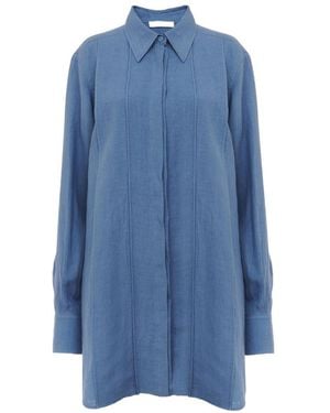 Chloé Lined Long-Sleeved Shirt - Blue