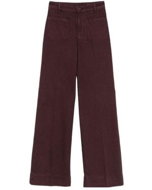 Victoria Beckham Alina Straight-Leg Jeans - Purple
