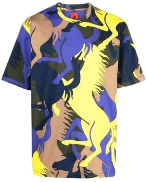 Ferrari Prancing Horse All-Over Print T-Shirt - Blue