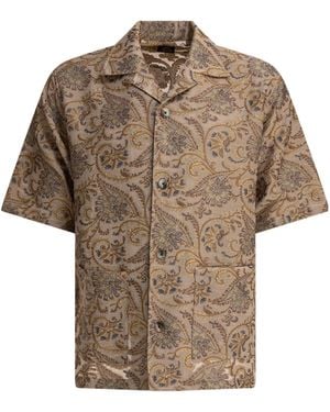 Needles Paisley Printed Cabana Shirt - Brown