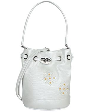 Zanellato Embroidered Floral Pattern Shoulder Bag - White