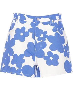 Marni Floral-Printed Shorts - Blue