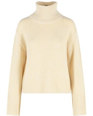 Lisa Yang Femi Ribbed Turtleneck Jumper - Natural