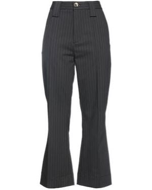 Ganni Flared Pants - Gray