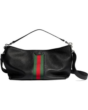 Gucci Web Trademark Small Crossbody Bag - Black