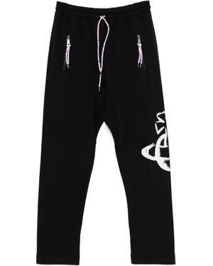 Vivienne Westwood Stencil Orb Football Pants - Black