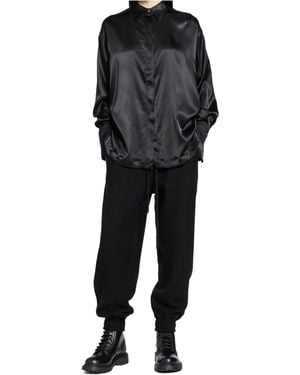 Thom Krom Satin Shirt - Black