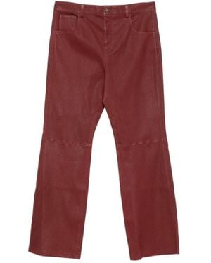 Amiri Casual Pants With Belt Loops - Red