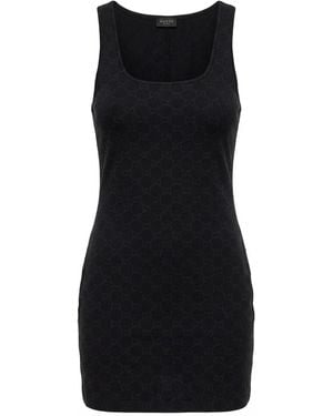 Gucci Gg Jersey Jacquard Dress - Black
