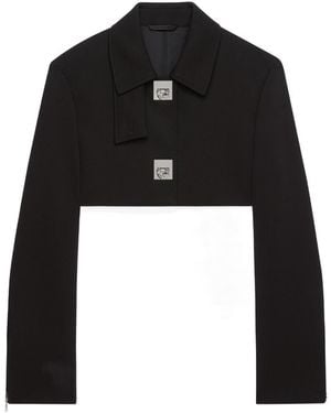 Givenchy G Lock Snap Short Casual Jacket - Black
