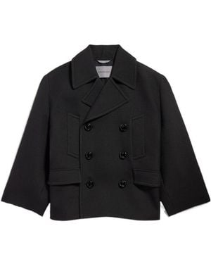 Balenciaga Short Peacoat - Black