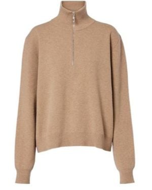 Rohe Wool-Blend Half-Zip Jumper - Natural
