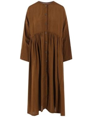 Uma Wang Button Front Coat - Brown