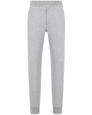 Dior Homme Logo Embroidered Straight-Cut Trousers - Grey
