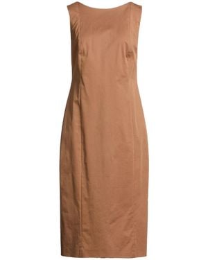 Max Mara Sleeveless Bodycon Dress - Brown
