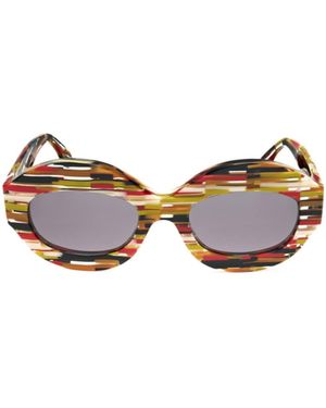 Marni Geometric Frame Sunglasses - White