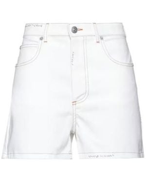 Marni High Waist Denim Shorts - White