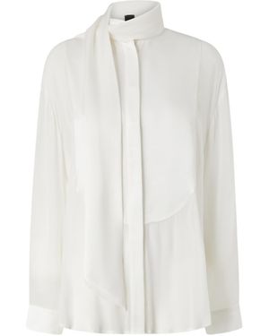 Pinko Scarf-Neck Shirt - White