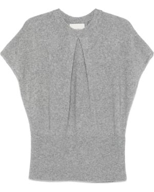 Lisa Yang Annelie Pleated Jumper - Grey