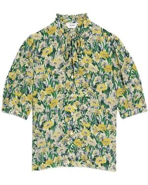Celine Lavallière Blouse - Green